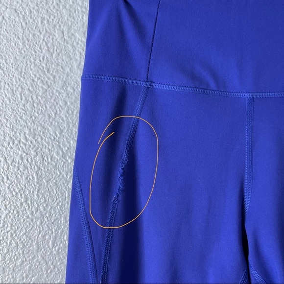 Girlfriend Collective- Cropped High Waist Leggings in Pansy Purple- SM - Picture 9 of 9